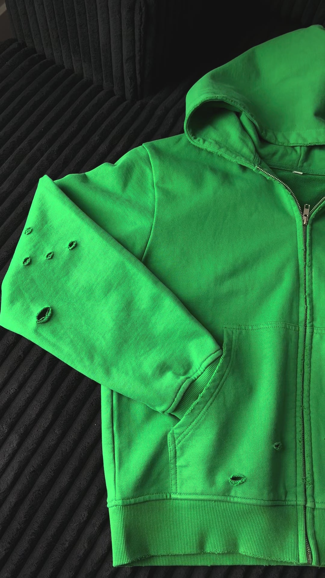 Dnero Club Statement Zip-Up (Kelly Green)